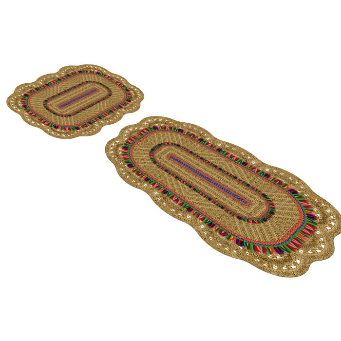 Mijölnir Juego de alfombras de baño Crema (2 piezas) Mijölnir Juego de alfombras de baño Crema (2 piezas)